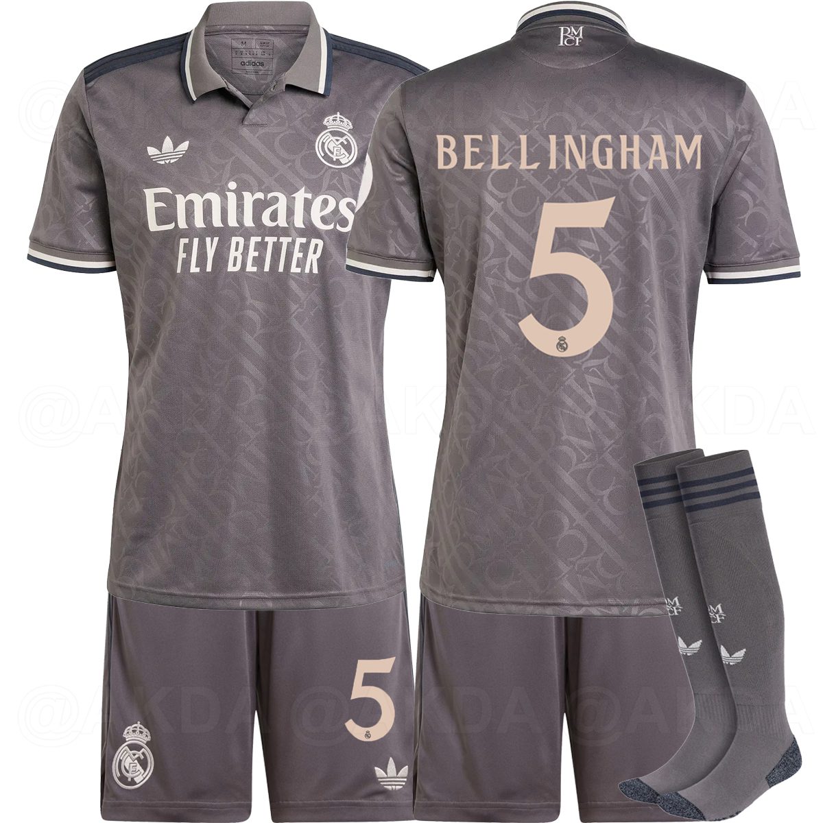 MENS REAL MADRID CF 2023-2024 UCL VINI JR #7 SOCCER FOOTBALL JERSEY SIZE S