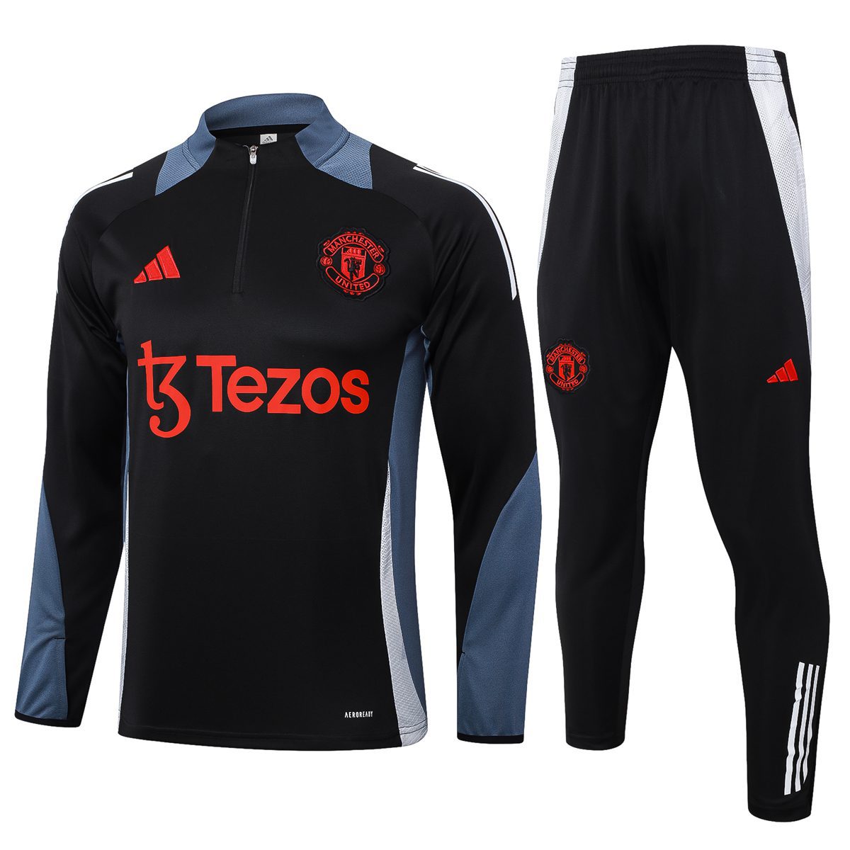 2024/25 Kids Mens Manchester United 1/4 Zip Tracksuit 24/25