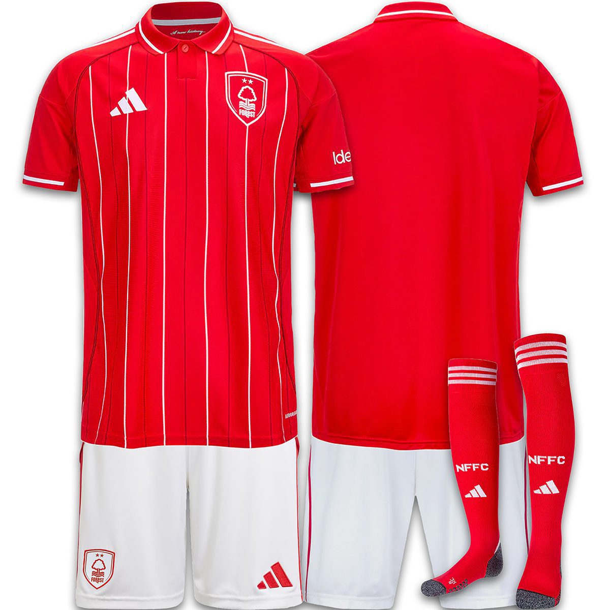 adidas NFFC Junior Home Kit 25/26 Kids Nottingham Forest FC