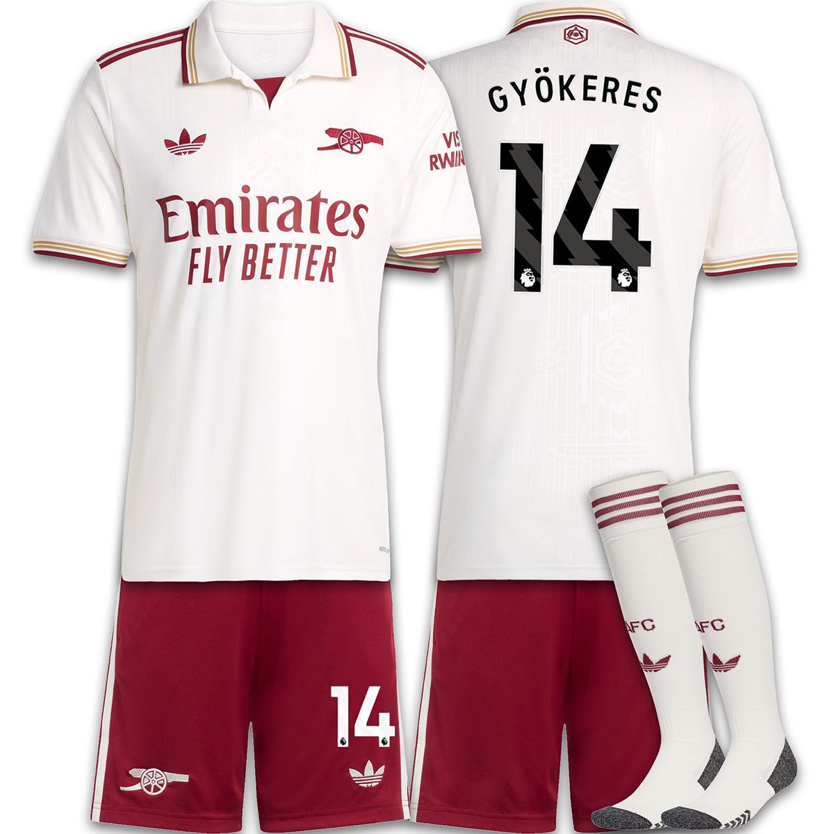 adidas Arsenal 25/26 Third Kit 2025/26 Kids & Adults Football
