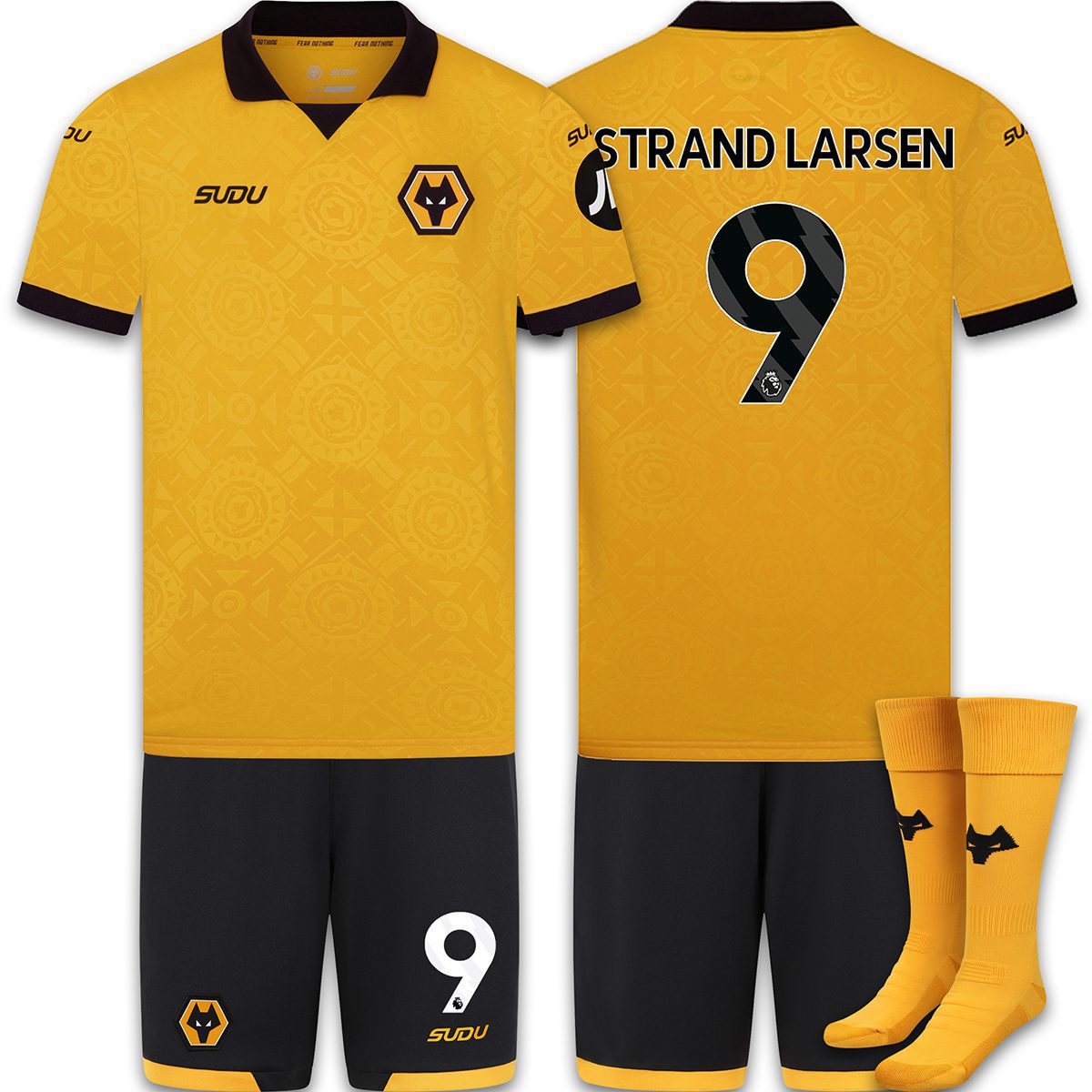 SUDU 2025-26 Wolves Home Kit Junior Wolverhampton Wanderers FC 25
