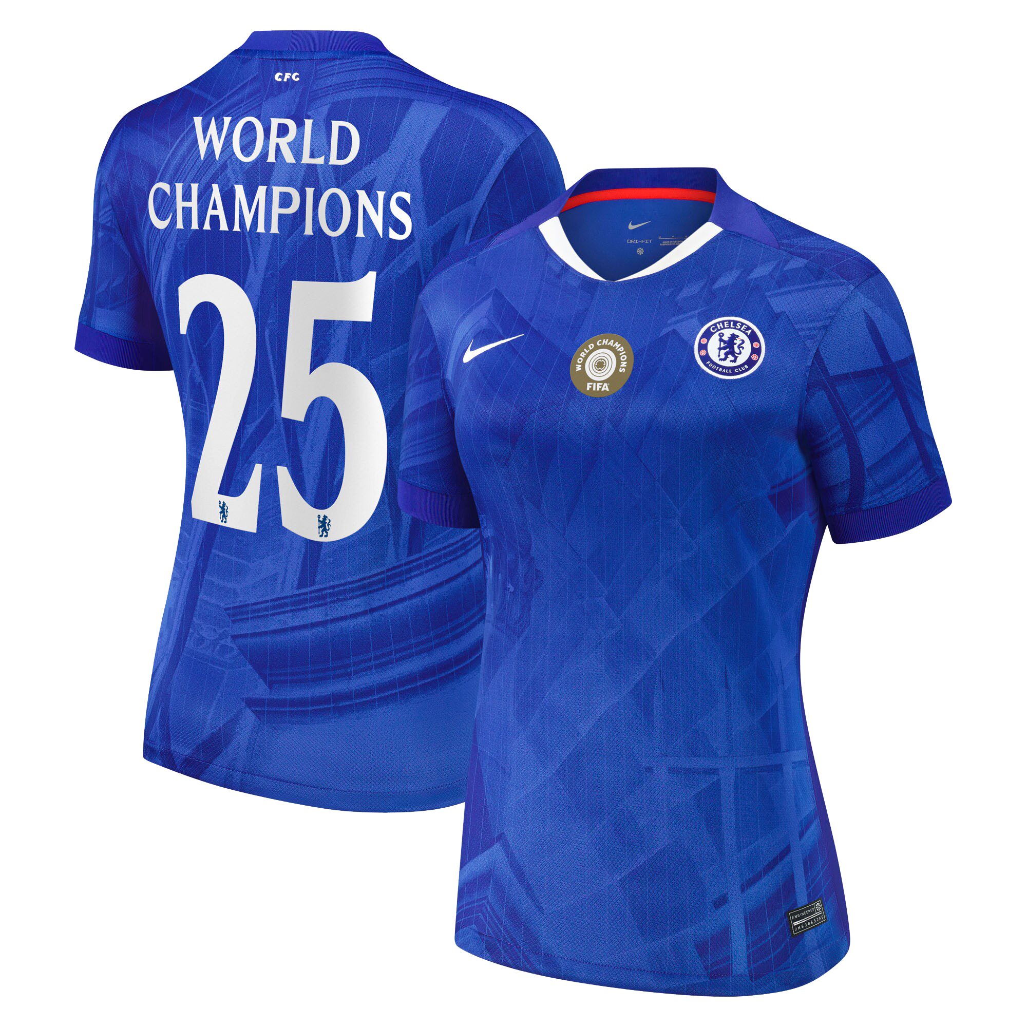 Chelsea Cup Nike Home Stadium Shirt 2025-26 – Womens with World