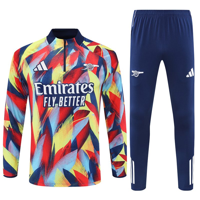 Arsenal adidas 25/26 Pre-Match 1/4 Zip Training Tracksuit – WowJersey