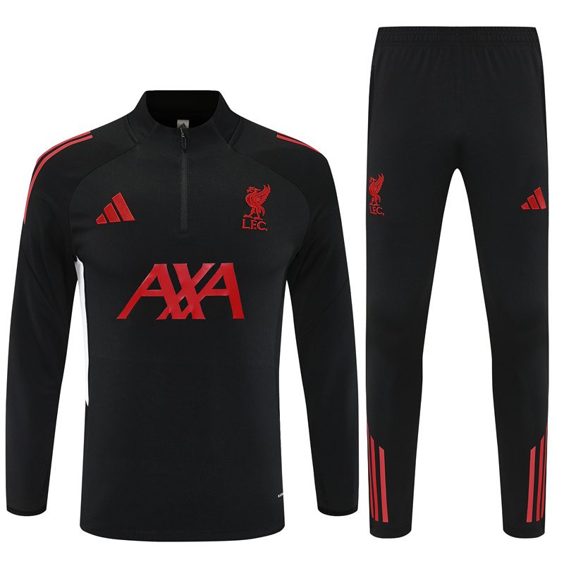LFC adidas 25/26 Liverpool Domestic Training Tracksuit Black