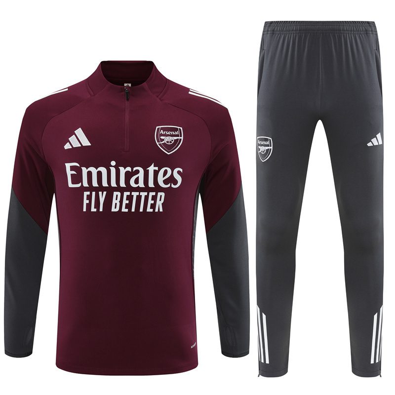 Arsenal adidas 25/26 European 1/4 Zip Training Tracksuit – WowJersey