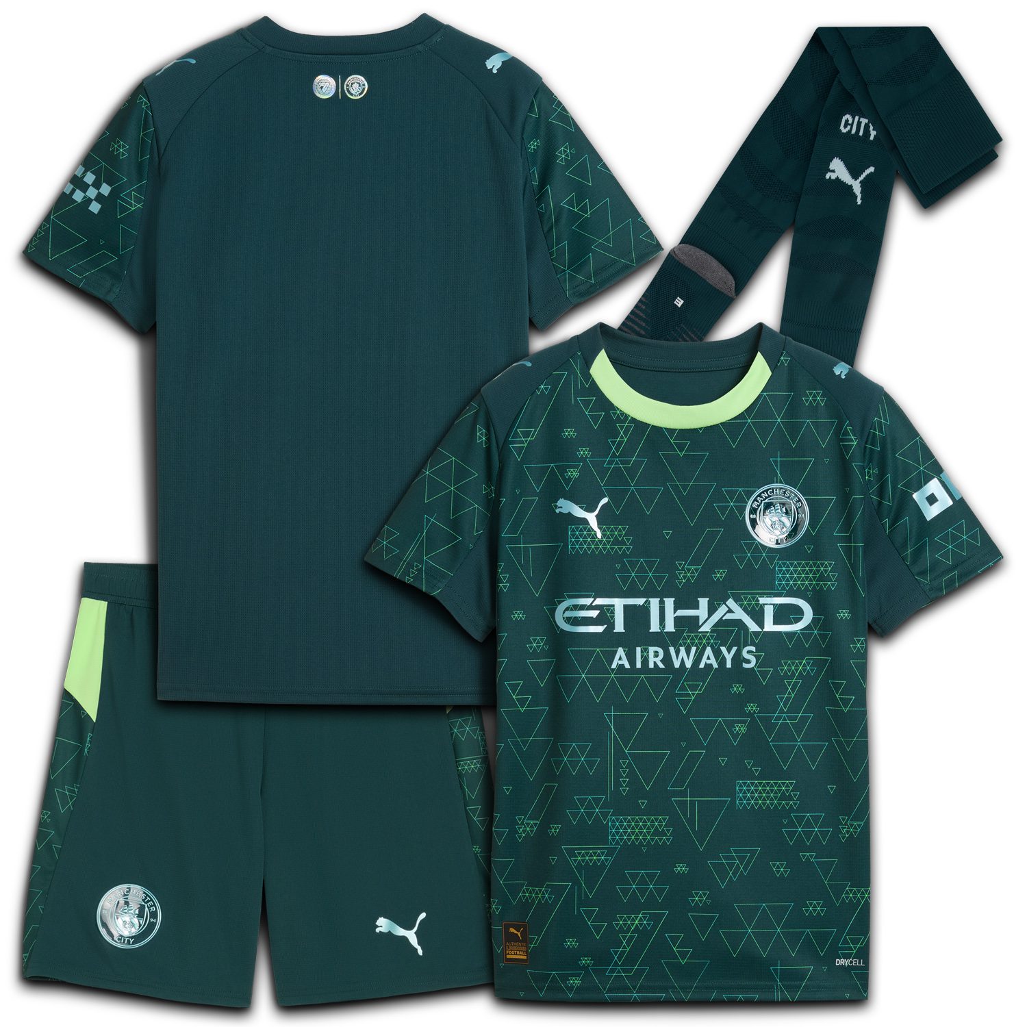 PUMA 25/26 Manchester City EA SPORTS FC Kit Kids 2025/26 Man City